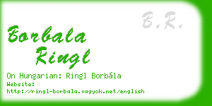 borbala ringl business card